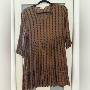 American Vintage Tunic - brown & black